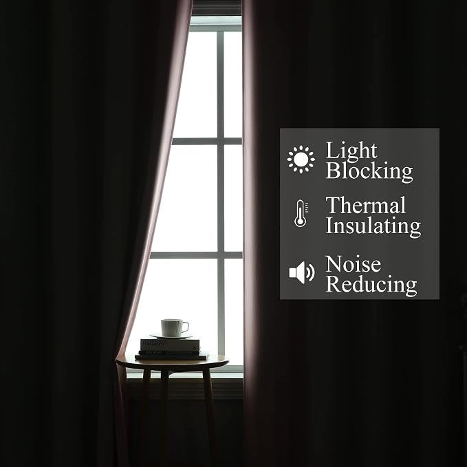Sage Green and Pink Ombre Blackout Curtains - Image 3