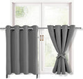 RV Blackout Curtains for Bedroom, 52 x 30 Inches Long, Light Grey | Thermal by Hiasan