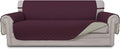 Easy-Going Reversible Couch Cover, 3 Cushion Sofa, Wine/Beige | Machine by Easy-Going