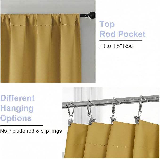 Simplebrand Blackout Extra 10ft Curtains - Image 4