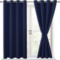 Blackout Curtains for Bedroom, 52 x 45 Inch, 2 Panels | Thermal Insulated & by Hiasan