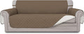 Easy-Going Reversible Couch Cover, 3 Cushion Sofa, Camel/Ivory | Machine by Easy-Going