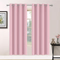 Yakamok Room Darkening Curtains 52x72 inch Long Pink-Living Room | 2 panels by Yakamok