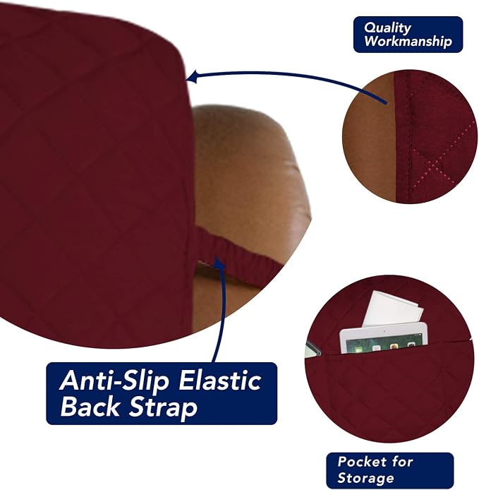 PureFit Reversible Recliner Chair Covers Couch Covers - Image 3
