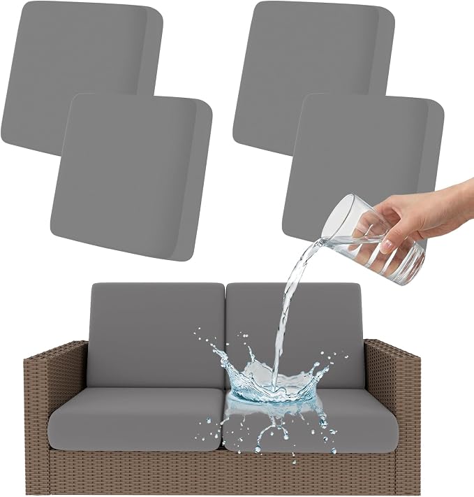 Smiry Waterproof Patio Cushion Covers, Stretch Outdoor Furniture Covers | Couch by Smiry