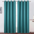 Blackout Curtains 52 x 90 Inch Long Sea Teal Curtains Set of 2 Panels Room by Lemomo