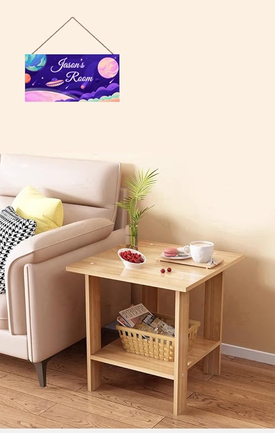 Personalized Signs Stars Wall Hanging Sign for Little Man Cave, Motivational Hanging Plaque Sign Outer Space Room Wall Art Decor, Planet Nursery Decor for Boys Room Kids Playroom Classroom Décor