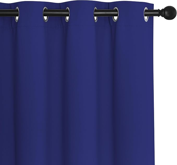 NICETOWN Navy Blue Blackout Curtains 84 inch Length, Grommet Top Room Darkening - Image 7