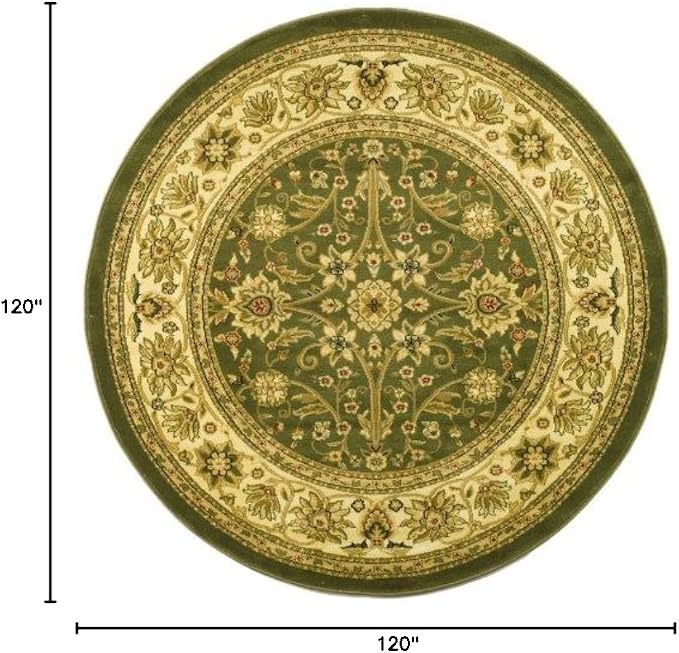SAFAVIEH Lyndhurst Collection 10' Round Sage/Ivory LNH212C Traditional Oriental - Image 2