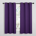 NICETOWN Royal Purple Blackout Curtains 48 inches Length by NICETOWN