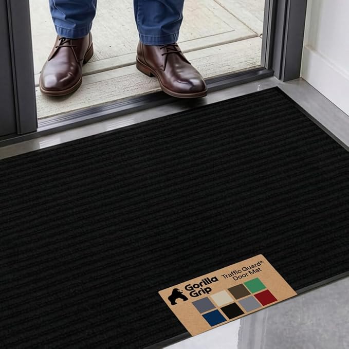GORILLA GRIP Waterproof Traffic Guard Door Mat, Indoor Outdoor Heavy Duty by Unknown