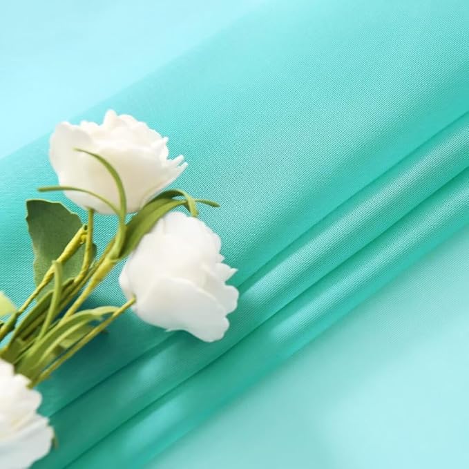 SpaceDresser Sheer Voile Window Treatment Rod Pocket Curtain Panels - Image 4