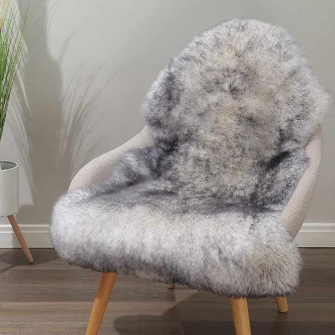 LLB Genuine Sheepskin Area Rug Wool Rug Fur Carpet Fluffy Shaggy Fur Rug by LLB