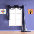 Warm Home Designs Extra Long Navy Blue Sheer Window Scarf. Valance Scarves are 54 X 216 Inches. Great As Wedding Arch Draping Fabric, Bed Canopy Or for Decorative Project. AM Navy 216"