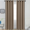 Yakamok Room Darkening Curtains 52x84 inch Length Khaki-Living Room | 2 panels by Yakamok