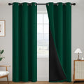 SimpleHome Dark Green 100% Blackout Curtains Room Darkening Living Room 84 | by SimpleHome