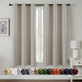 MIULEE Blackout Curtains for Bedroom 2 Panels 40 x 54 Inch Long Natural | by MIULEE