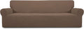 Easy-Going Stretch 4 Seater Oversized Sofa Couch Cover Brown | 1-Piece Extra by Easy-Going