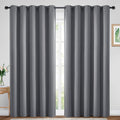 Yakamok Grey Room Darkening Curtains 70x84 inch Gray Grommet-Living Room | 2 by Yakamok