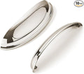 khtumeware 10 Pack 5" Drawer Pulls Polished Nickel Cabinet Cup Pulls Kitchen Hardware Cabinet Handles Drawer Handles Knobs 5 inch Hole Center