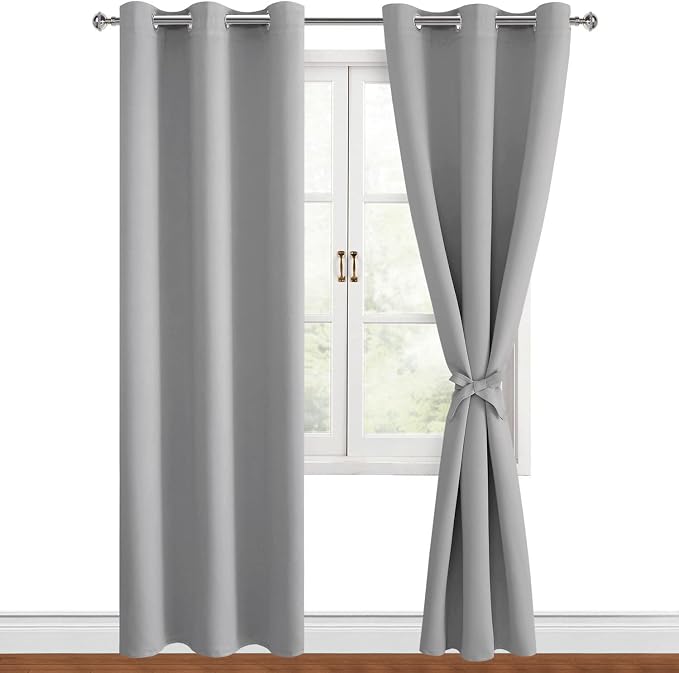 Blackout Curtains for Bedroom, 42 x 84 Inch, 2 Panels | Thermal Insulated & by Hiasan