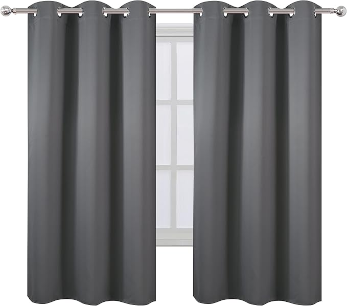 Frost Grey Blackout Curtains 34 x 63 Inch Length/Set of 2 Curtain - Image 2