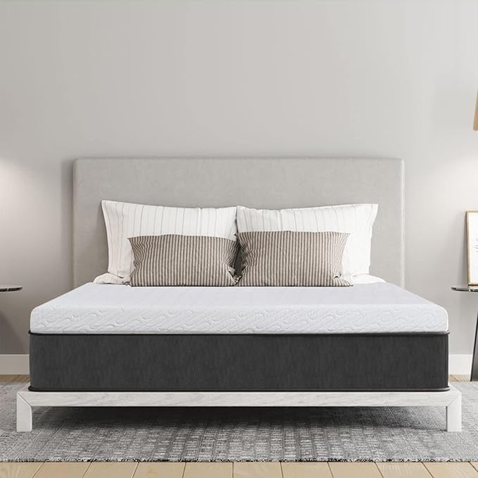 VALUXE 4 Inch Gel Memory Foam Mattress Topper Full Size High Density Cooling Pad Pressure Relief Bed Topper (with Removable & Washable Bamboo Cover)