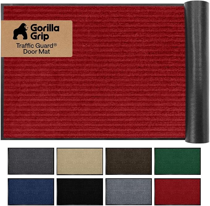 GORILLA GRIP Waterproof Traffic Guard Door Mat, Indoor and Outdoor Heavy Duty by Unknown