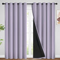 SimpleHome Lilac 100% Blackout Curtains Room Darkening Living Room 84 Inch | by SimpleHome