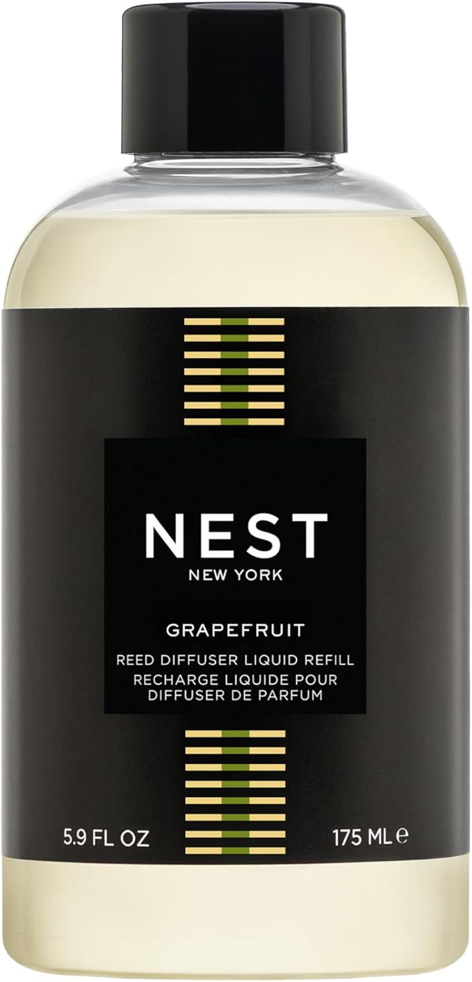 NEST New York Reed Diffuser Liquid Refill, Grapefruit - 5.9 fl oz - Fragrance for Up to 90 Days - Flame Free