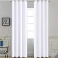 Yakamok Room Darkening Curtains 52x96 inch Length Pure White-Living Room | 2 by Yakamok