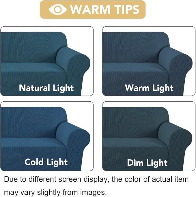 H.VERSAILTEX Armchair Cover High Stretch Sofa Slipcover 1 Piece Couch Covers - Image 3