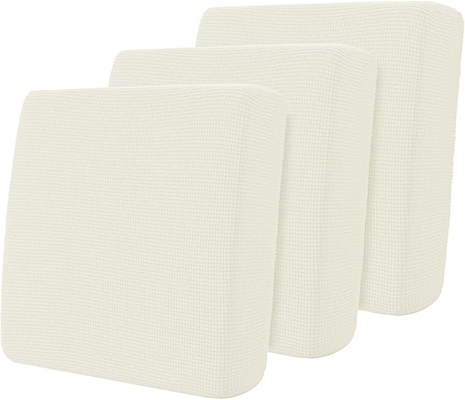 Hokway Stretch Couch Cushion Covers, 3 Piece Individual Sofa Cushion by Hokway