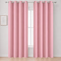 Pink Thermal Blackout Curtains/52 x 108 Inch/Set of 2 Panels Room Darkening by Lemomo