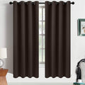 Yakamok Room Darkening Curtains 52x63 inch Length Dark Brown-Living Room | 2 by Yakamok