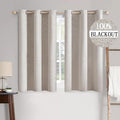 MIULEE 100% Blackout Linen Curtains by MIULEE