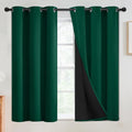 SimpleHome Dark Green 100% Blackout Curtains Room Darkening Living Room 54 | by SimpleHome