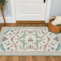 Mint Green Washable Bathroom Rug by HazoHaus