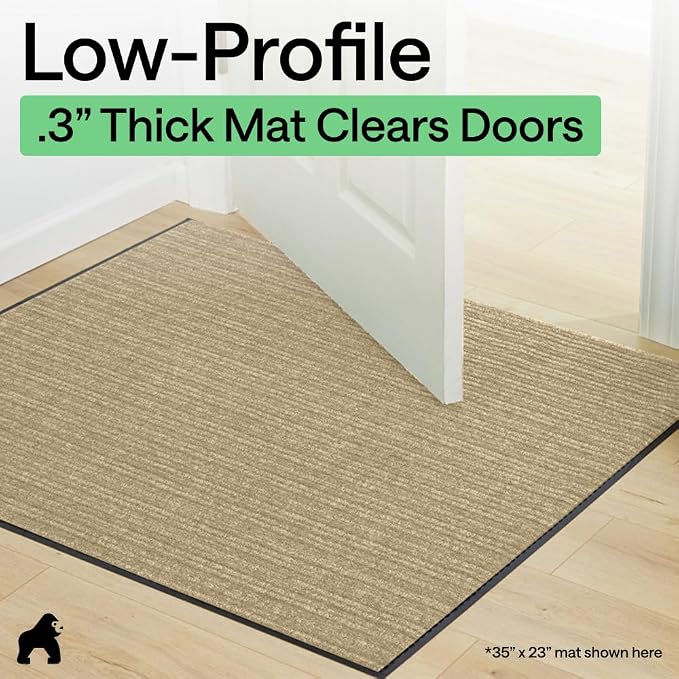 GORILLA GRIP Waterproof Traffic Guard Door Mat, Indoor Outdoor Heavy Duty - Image 9