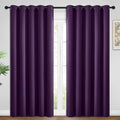 Yakamok Room Darkening Curtains 62x84 inch Length Purple-Living Room | 2 panels by Yakamok