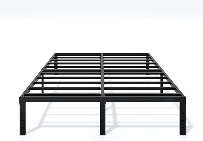 Metal Bed Frame Queen Size - 14 Inch Heavy-Duty Queen Platform Bed Frame No Box Spring Needed, Easy Assembly, Noise-Free, Sturdy Mattress Foundation, Underbed Storage Space