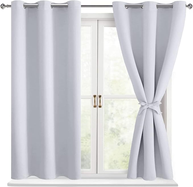 Blackout Curtains for Bedroom, 2 Panels, Window Curtains for Living Room by Hiasan