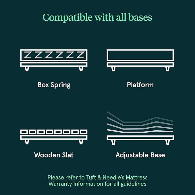 Tuft & Needle Original Hybrid Medium Twin Mattress, Adaptive Foam, Individually-Wrapped Coils, Cooling Pressure Relief, 100 Night Trial, Fiberglass-Free, CertiPUR-US, 10-Year Limited Warranty