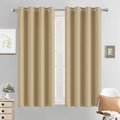 Yakamok Room Darkening Curtains 52x54 inch Length Beige-Living Room | 2 panels by Yakamok