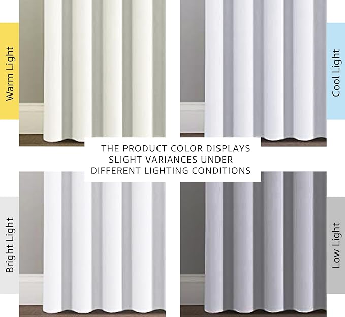 H.VERSAILTEX Patio White Curtains 100x84 Inches - Image 3