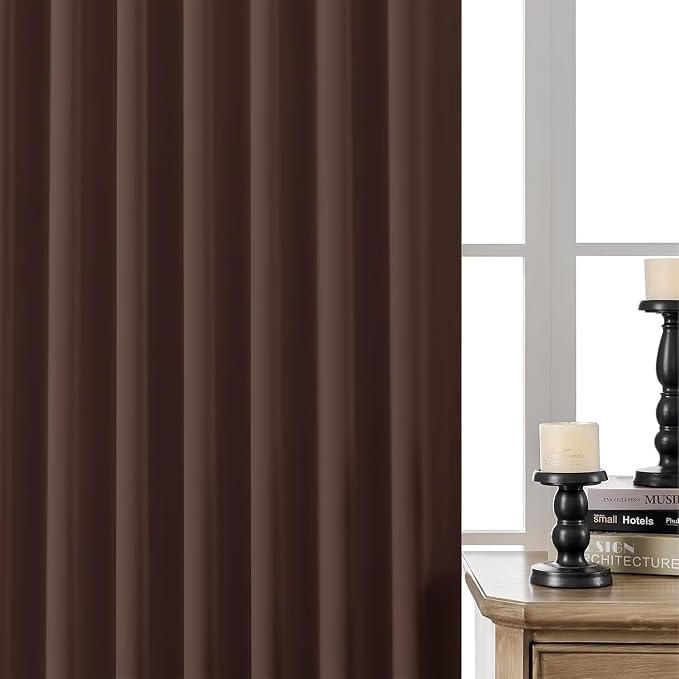Joydeco Blackout Curtains 108 Inches Long, Thermal Insulated Black Out Curtains - Image 6