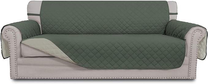 Easy-Going Reversible Couch Cover, 3 Cushion Sofa, Washable Slipcover by Easy-Going
