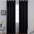 Yakamok Room Darkening Curtains 52x84 inch Length Black-Living Room | 2 panels by Yakamok
