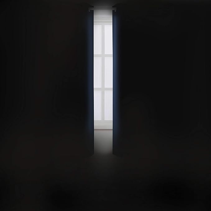 Navy Blue Thermal Blackout Curtains/38 x 63 Inch/Set of 2 Panels Room Darkening - Image 3