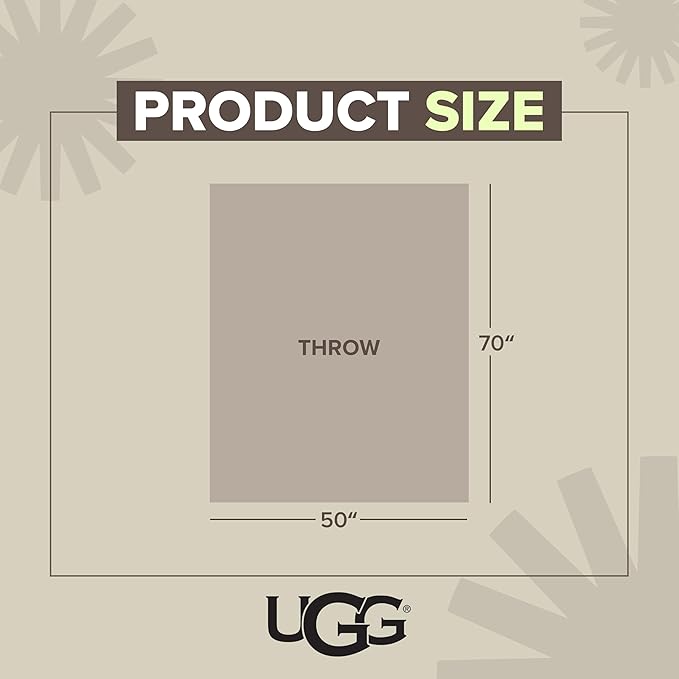 UGG Euphoria Throw Blanket, Plush Faux Fur Blanket, Seal Grey | Reversible - Image 8